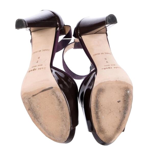 Kate Spade New York Patent Leather Cutout Accent D'Orsay Pumps Heels Size 7 - Picture 5 of 5